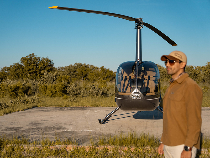 Helicopter transfers in Africa- extraordinary safari experiences