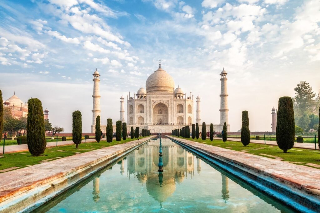 Taj Mahal in Agra, India during a luxury India safari itinerary