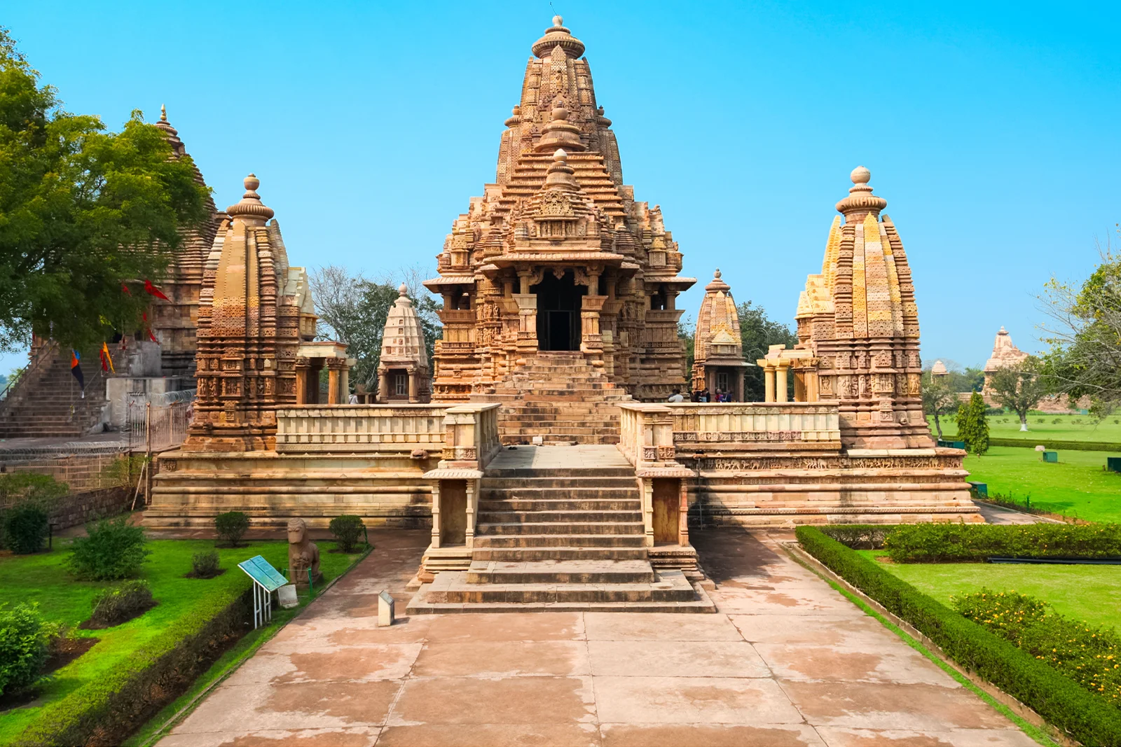 Khajuraho temple during a luxury safari experience in India