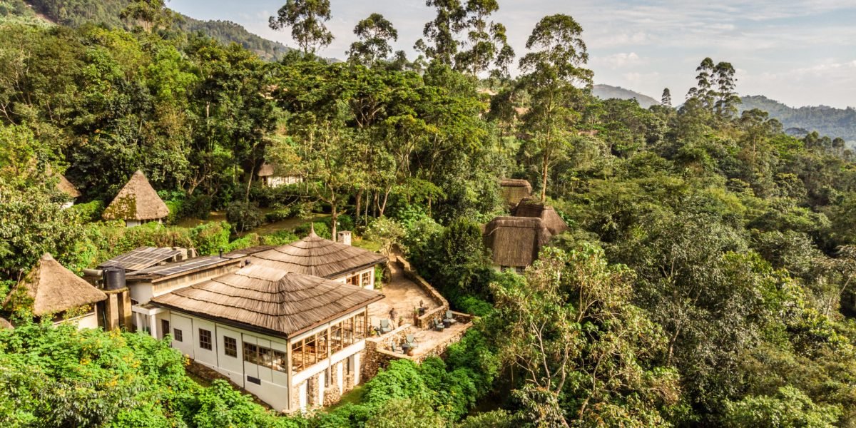 Bwindi Lodge Aerial view