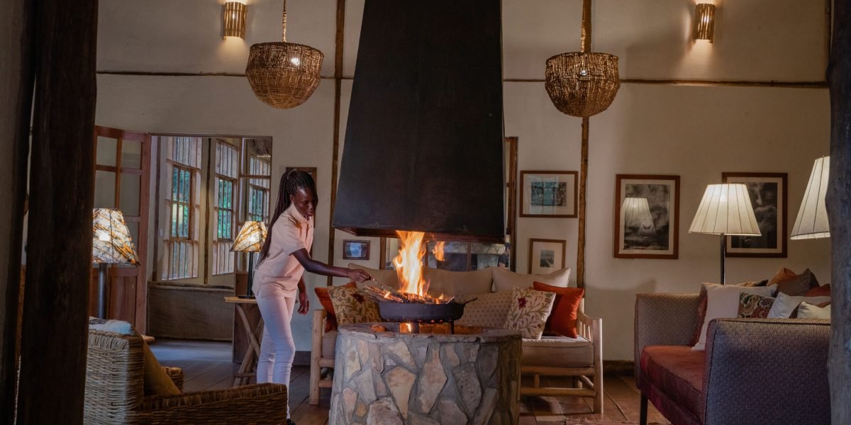 Bwindi Lodge Fire Place